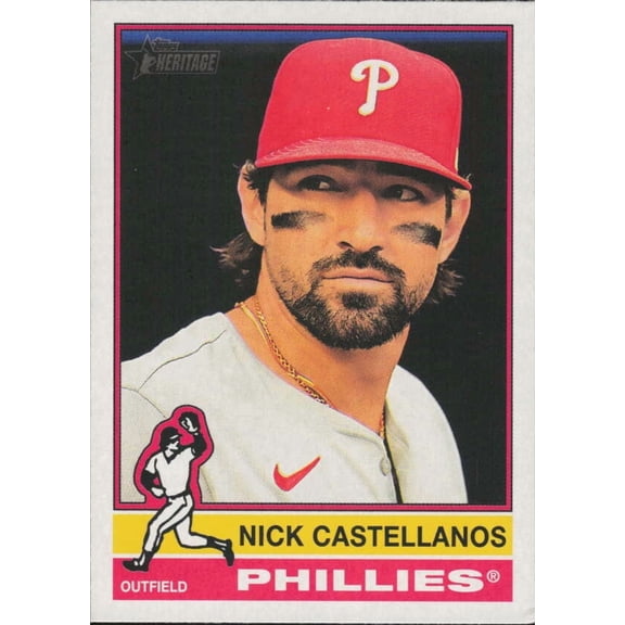 2025 TOPPS HERITAGE #315 NICK CASTELLANOS PHILADELPHIA PHILLIES