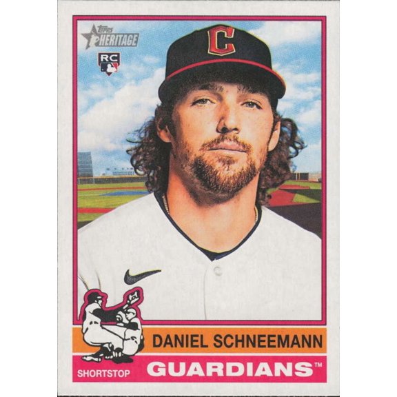2025 TOPPS HERITAGE #332 DANIEL SCHNEEMANN RC CLEVELAND GUARDIANS