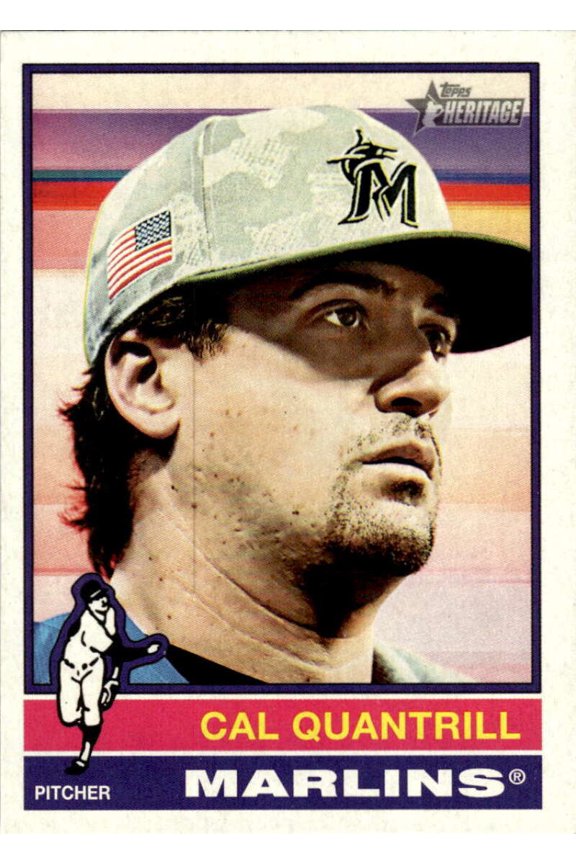 2025 TOPPS HERITAGE HIGH NUMBERS #501 CAL QUANTRILL MIAMI MARLINS
