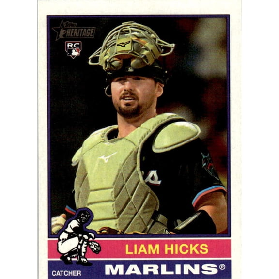 2025 TOPPS HERITAGE HIGH NUMBERS #640 LIAM HICKS RC MIAMI MARLINS