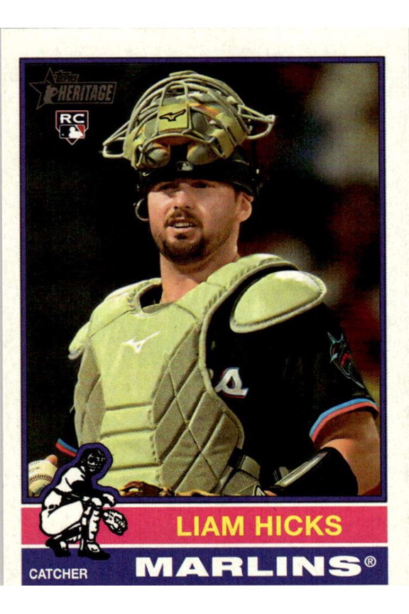 2025 TOPPS HERITAGE HIGH NUMBERS #640 LIAM HICKS RC MIAMI MARLINS