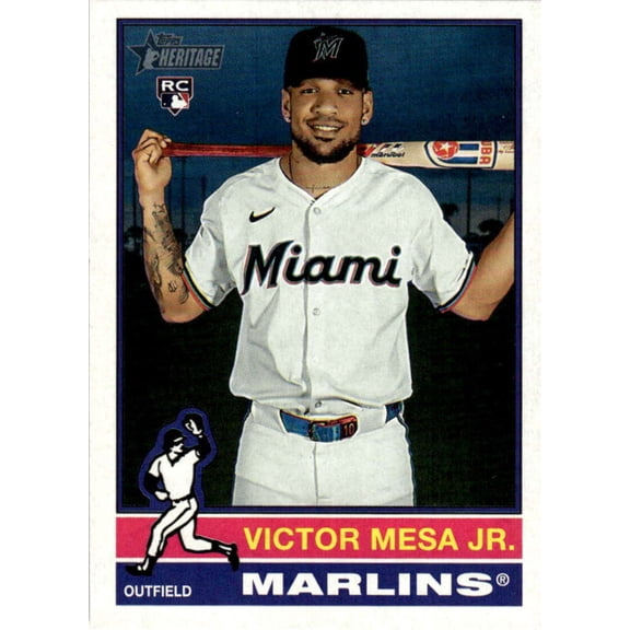 2025 TOPPS HERITAGE HIGH NUMBERS #690 VICTOR MESA JR. RC MIAMI MARLINS