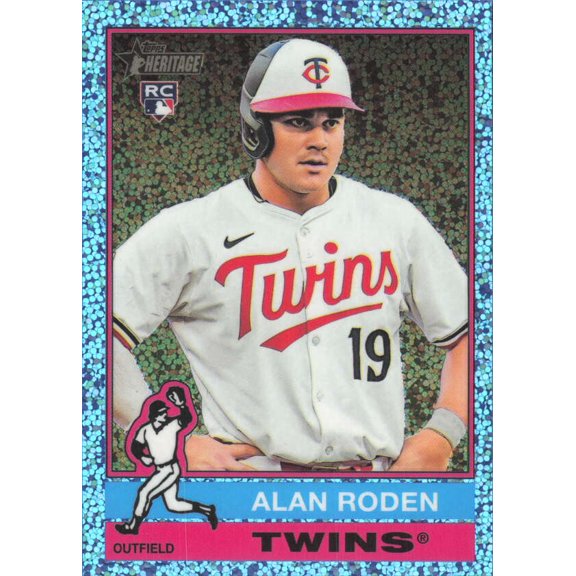 2025 TOPPS HERITAGE HIGH NUMBERS CHROME LIGHT BLUE SPARKLE REFRACTOR #544 ALAN RODEN RC MINNESOTA TWINS