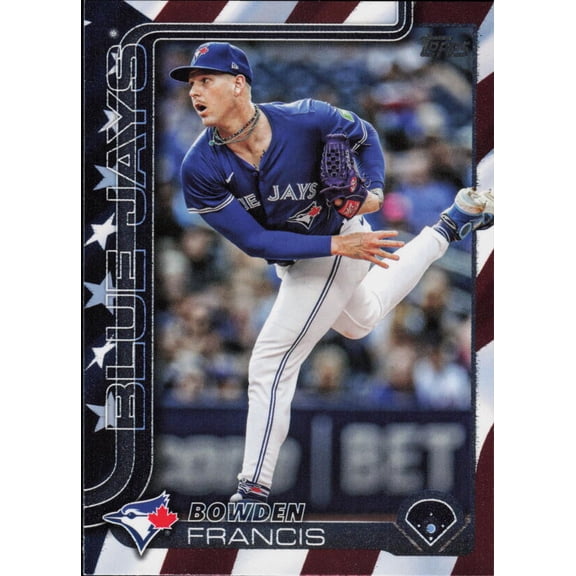 2025 TOPPS INDEPENDENCE DAY #685 BOWDEN FRANCIS /76 TORONTO BLUE JAYS