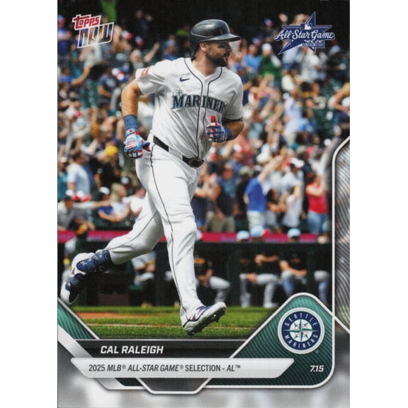 2025 TOPPS NOW 2025 ALL STAR GAME #ASG-CR CAL RALEIGH SEATTLE MARINERS