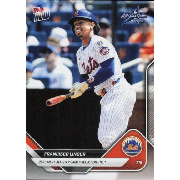 2025 TOPPS NOW 2025 ALL STAR GAME #ASG-FL FRANCISCO LINDOR NEW YORK METS