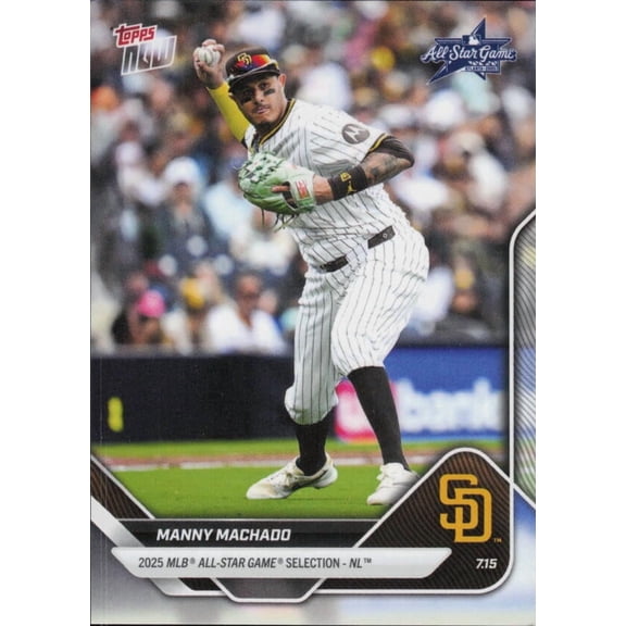 2025 TOPPS NOW 2025 ALL STAR GAME #ASG-MM MANNY MACHADO SAN DIEGO PADRES