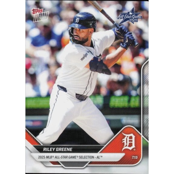 2025 TOPPS NOW 2025 ALL STAR GAME #ASG-RG RILEY GREENE DETROIT TIGERS