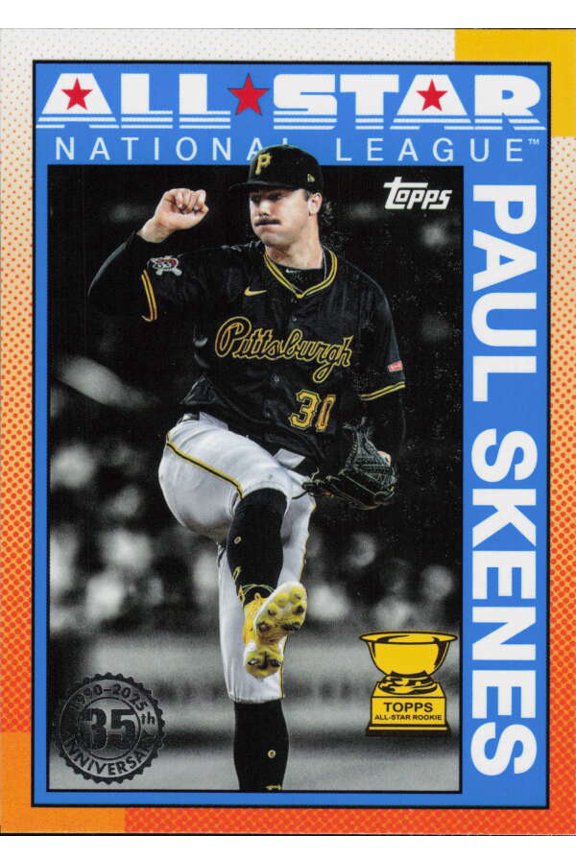 2025 TOPPS SERIES 2 1990 TOPPS ALL-STAR BASEBALL #90AS-17 PAUL SKENES PITTSBURGH PIRATES