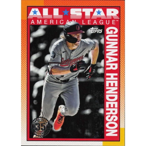 2025 TOPPS SERIES 2 1990 TOPPS ALL-STAR BASEBALL #90AS-40 GUNNAR HENDERSON BALTIMORE ORIOLES