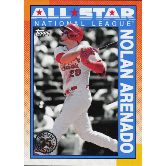 2025 TOPPS SERIES 2 1990 TOPPS ALL-STAR BASEBALL #90AS-5 NOLAN ARENADO ST. LOUIS CARDINALS