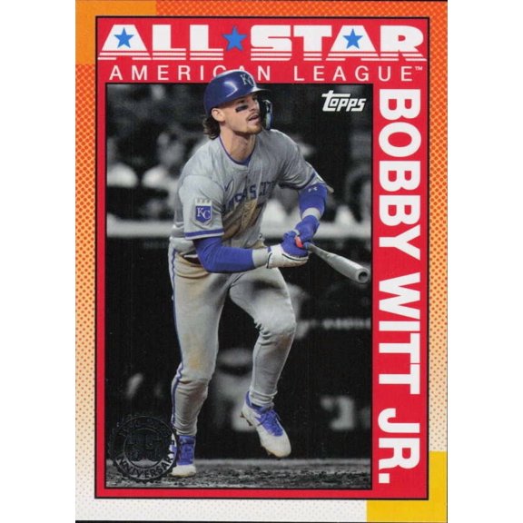 2025 TOPPS SERIES 2 1990 TOPPS ALL-STAR BASEBALL #90AS-50 BOBBY WITT JR. KANSAS CITY ROYALS