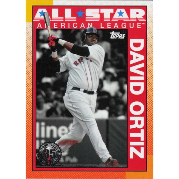 2025 TOPPS SERIES 2 1990 TOPPS ALL-STAR BASEBALL #90AS-7 DAVID ORTIZ BOSTON RED SOX