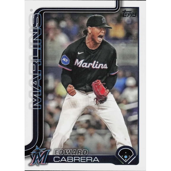 2025 TOPPS SERIES 2 371 EDWARD CABRERA MIAMI MARLINS
