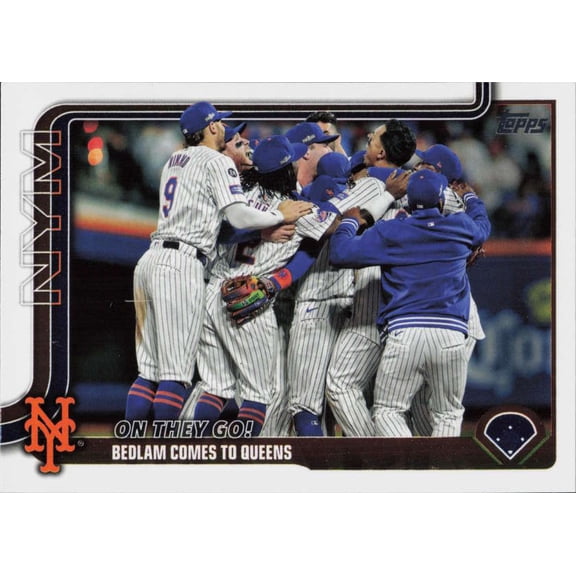 2025 TOPPS SERIES 2  432 BRANDON NIMMO COMBO CARD/CHECKLIST NEW YORK METS