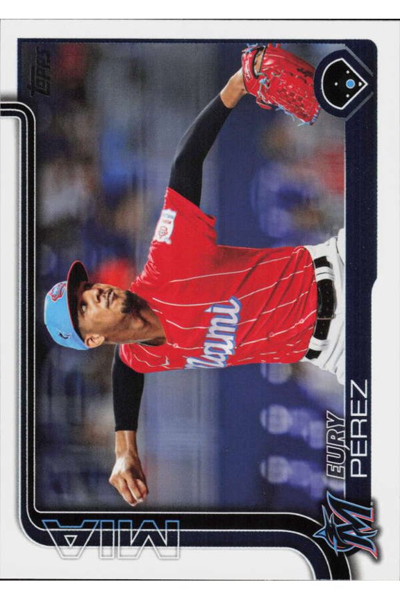 2025 TOPPS SERIES 2  487 EURY PEREZ MIAMI MARLINS