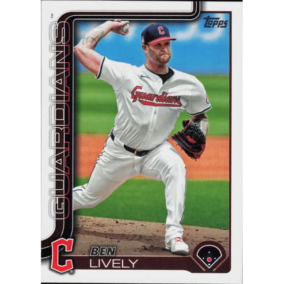 2025 TOPPS SERIES 2  532 BEN LIVELY CLEVELAND GUARDIANS