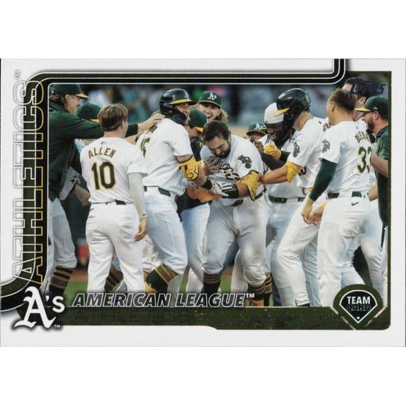 2025 TOPPS SERIES 2  594 ATHLETICS TEAM CARD ATHLETICS