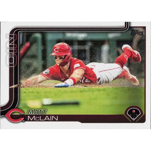 2025 TOPPS SERIES 2 647 MATT MCLAIN CINCINNATI REDS