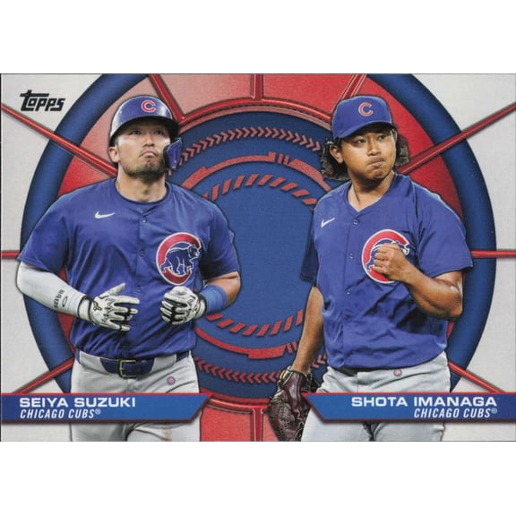 2025 TOPPS SERIES 2 DYNAMIC DUOS #DD-7 SEIYA SUZUKI/SHOTA IMANAGA CHICAGO CUBS