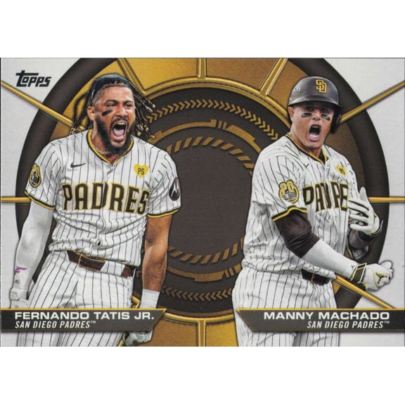 2025 TOPPS SERIES 2 DYNAMIC DUOS #DD-9 FERNANDO TATIS JR./MANNY MACHADO SAN DIEGO PADRES