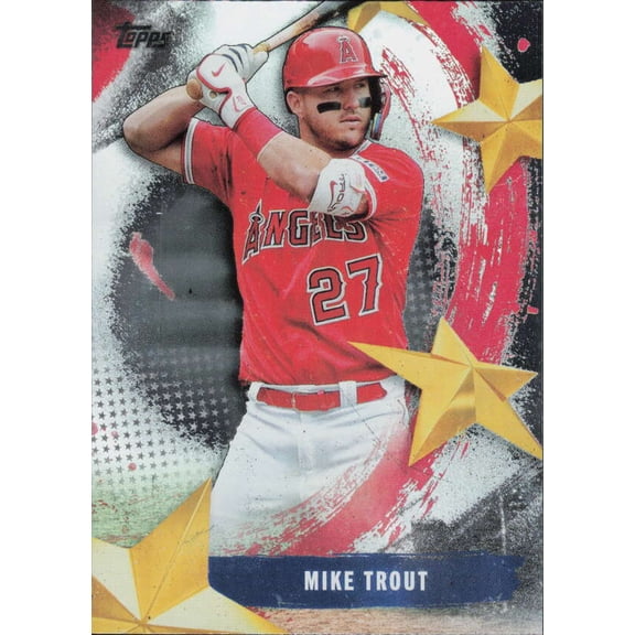 2025 TOPPS STARS OF MLB #SMLB-8 MIKE TROUT LOS ANGELES ANGELS