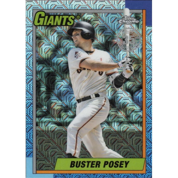 2025 TOPPS UPDATE 1990 TOPPS SILVER PACK CHROME #U90C-92 BUSTER POSEY SAN FRANCISCO GIANTS