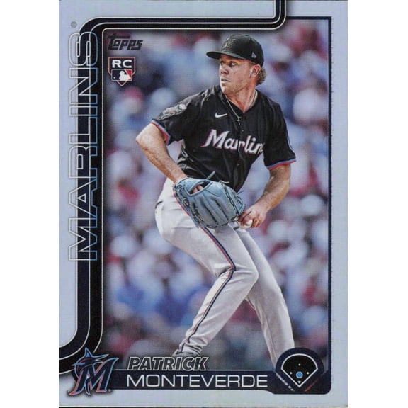 2025 TOPPS UPDATE RAINBOW FOIL #US211 PATRICK MONTEVERDE RC MIAMI MARLINS