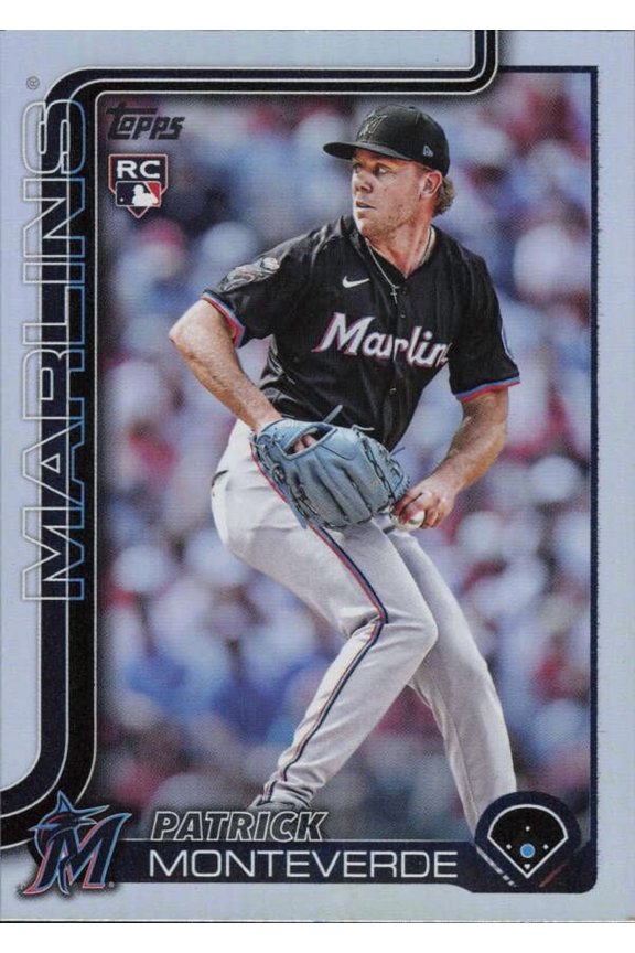 2025 TOPPS UPDATE RAINBOW FOIL #US211 PATRICK MONTEVERDE RC MIAMI MARLINS