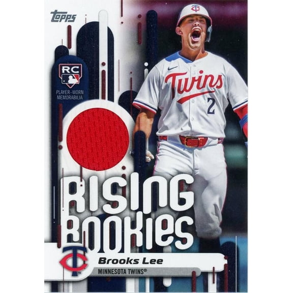2025 TOPPS UPDATE RISING ROOKIES RELICS #RRR-BL BROOKS LEE RC RELIC MINNESOTA TWINS