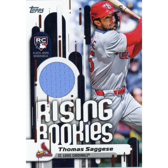 2025 TOPPS UPDATE RISING ROOKIES RELICS #RRR-TSA THOMAS SAGGESE RC RELIC ST. LOUIS CARDINALS