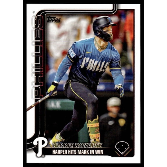 2025 TOPPS UPDATE #US184 BRYCE HARPER SEASON HIGHLIGHTS/CHECKLIST PHILADELPHIA PHILLIES