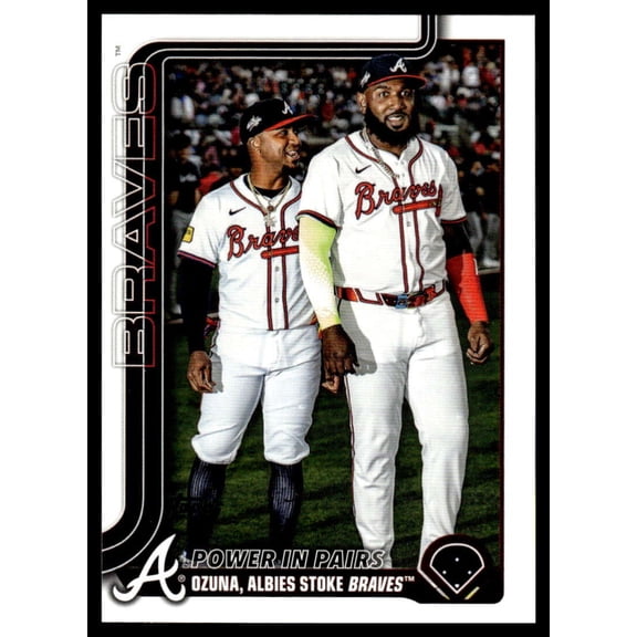 2025 TOPPS UPDATE #US229 MARCELL OZUNA/OZZIE ALBIES VETERAN COMBOS ATLANTA BRAVES