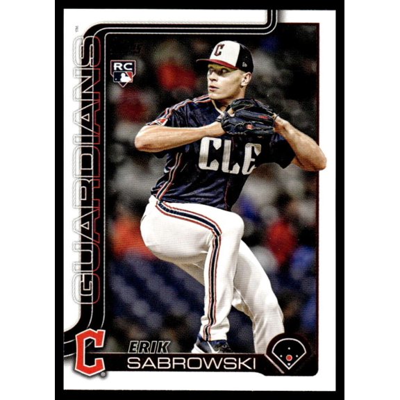 2025 TOPPS UPDATE #US284 ERIK SABROWSKI RC CLEVELAND GUARDIANS