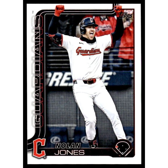 2025 TOPPS UPDATE #US341 NOLAN JONES CLEVELAND GUARDIANS