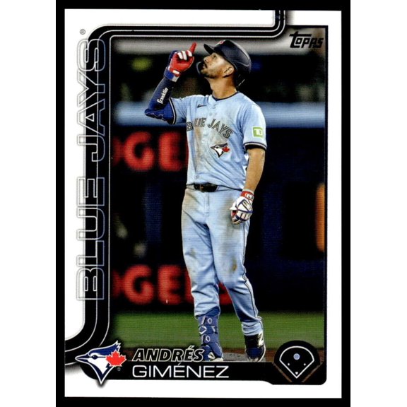 2025 TOPPS UPDATE #US75 ANDRES GIMENEZ TORONTO BLUE JAYS