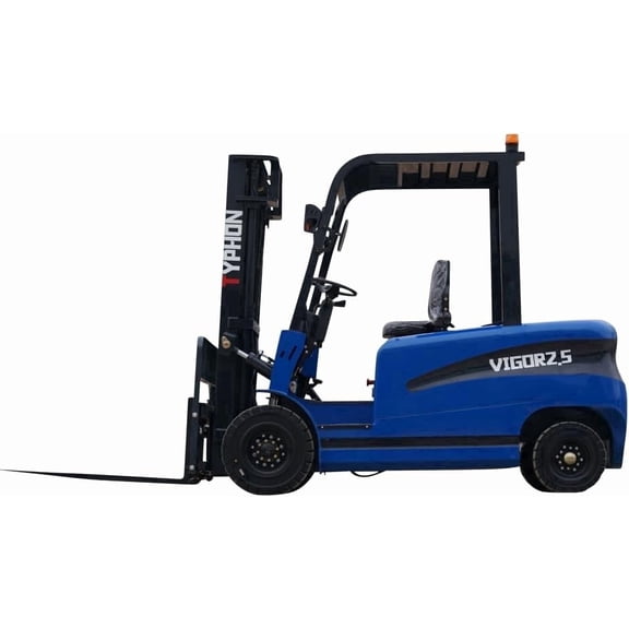 2025 TYPHON Vigor 2.5 Blue Electric Forklift 2.5 Ton Lifter Lift Truck Jitney Hi-Lo