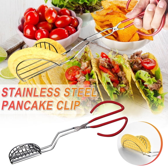 2025 Taco Shells Tong, Taco Shells Molds for Frying, Tortilla Fryer Tongs, U Shaped Taco Stainless Steel Maker, Easy to Use, Kitchen Tool, Press Frying Taco Fryer Molds, Dishwasher Safe