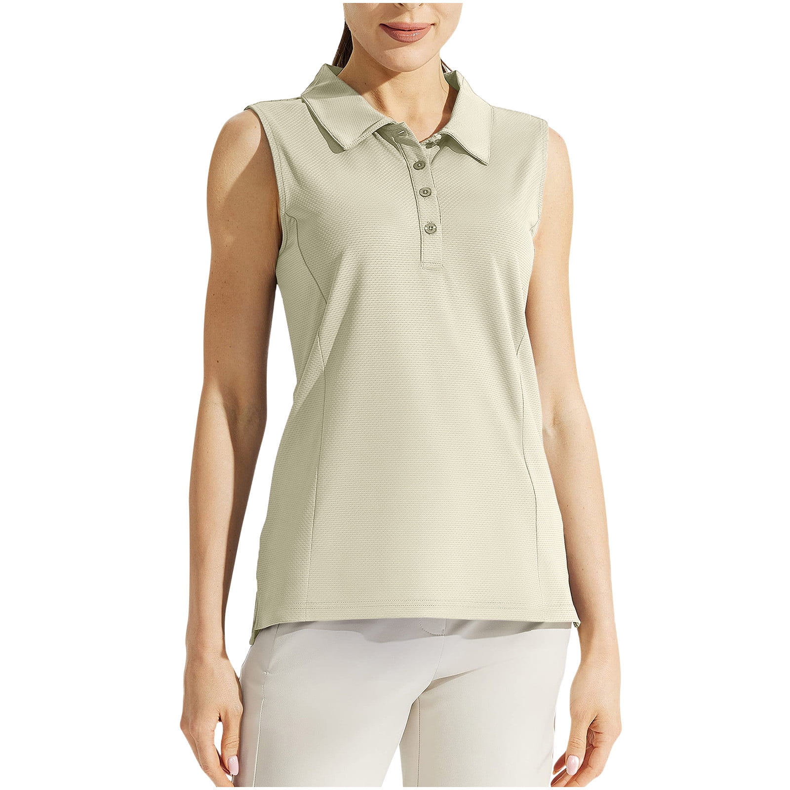 2025 Tank Tops for Women Button Down Lapel Neck Sleeveless Casual T ...