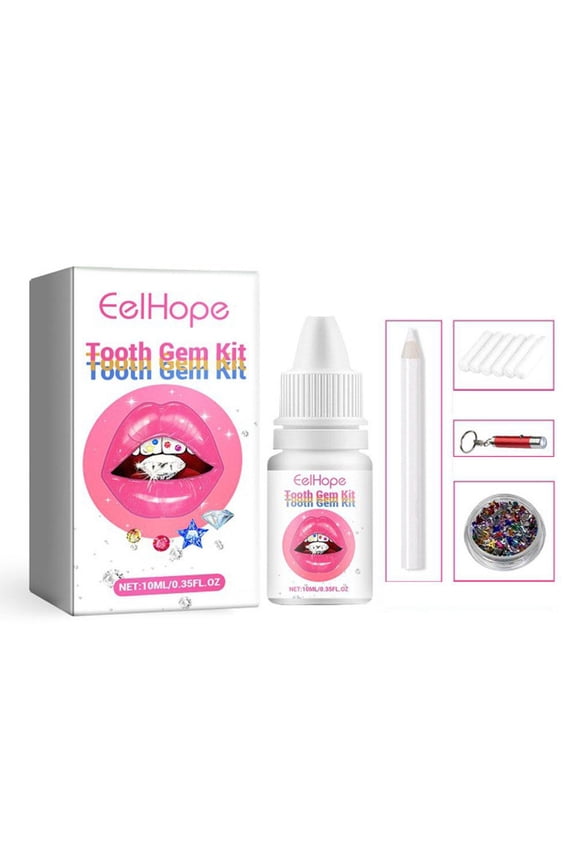 2025-Teeth Gem Kit,Tooth Diamonds Gems Kit For Teeth DIY Teeth Crystals K6W8