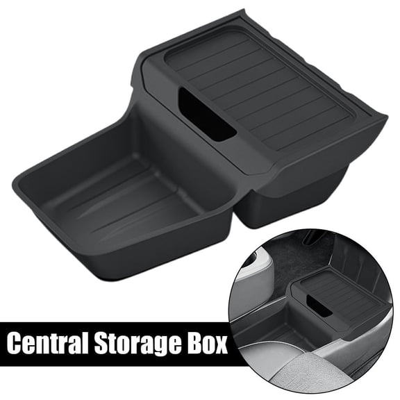 2025 Tes-la Model Y Standard Under Console Storage Box, Center Console Organizer Tray, Car Interior Accessories