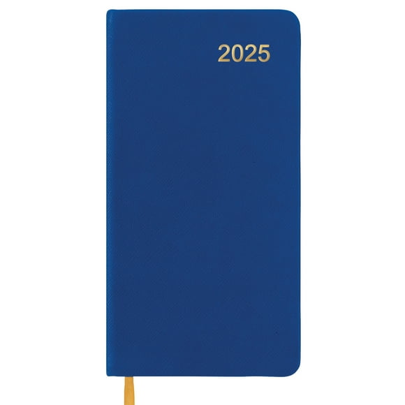 2025 Textured Cover Weekly Monthly Pocket Planner/Pocket Calendar, 4"x7": 14 Months (November 2024 - December 2025) / 2025 Calendar / 2025 Weekly Calendar /Weekly Planner Organizer (Blue)