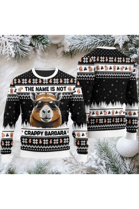 2025 The Name Is Not Capybara Christmas Sweater