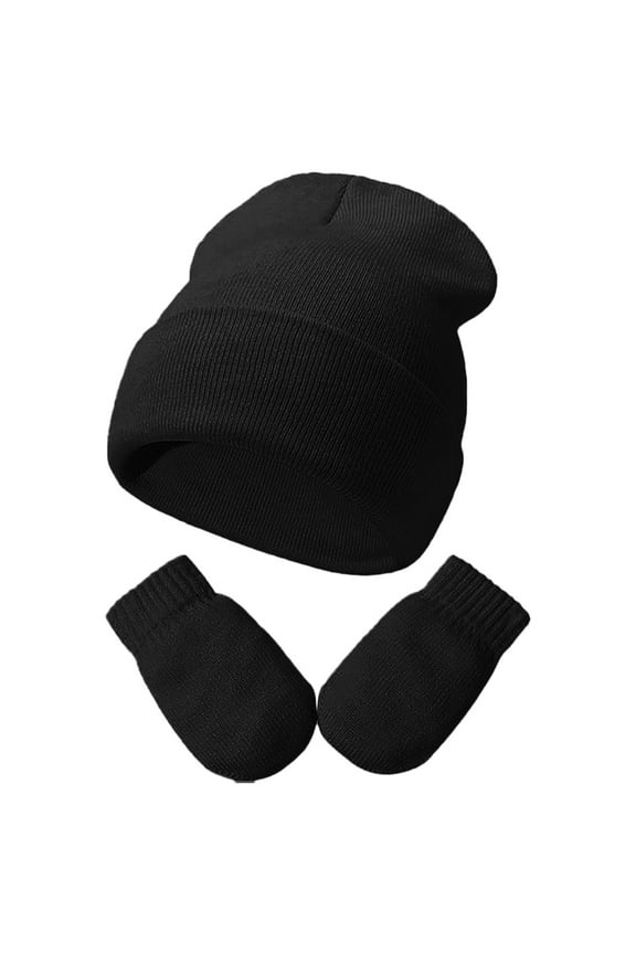 2025 Toddler Girls Boys Winter Hate Hats Boys Soft Beach Hats 6-12 Months Caps Knit Car Ears Winter Hats with Glvoes