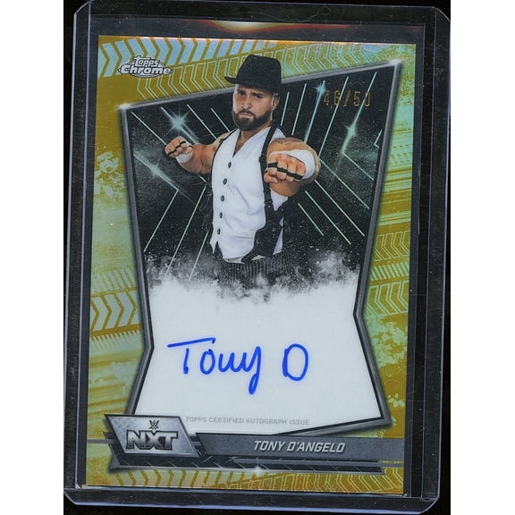 Near Mint Or Better Tony D'Angelo Hard Signed Autograph Topps WWE Card 2025