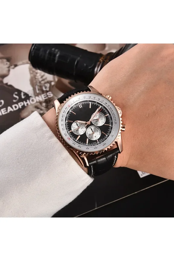 2025 Top High Quality Luxury Automatic Date Wristwatch Business Street Sports Chronograph Male Clocks New AAA Watches for Mens Mechanical Watch Luxury Mens Watch Waterproof Moon Phase Dress Watch