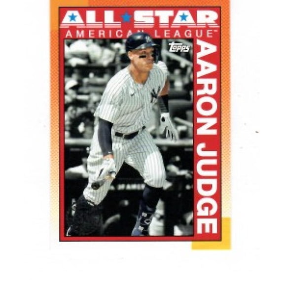 2025 Topps 1990 Topps All-Star Baseball #90AS-12 Aaron Judge New York Yankees MLB Series 2 Baseball Trading Card