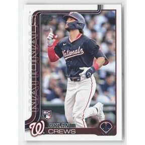 2025 Topps 74 RC Dylan Crews Washington Nationals Baseball Card