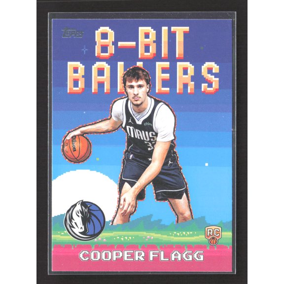 2025 Topps 8-Bit Ballers Cooper Flagg #8B-31 RC Basketball Card, Dallas Mavericks Dallas Mavericks NBA Basketball Trading Card