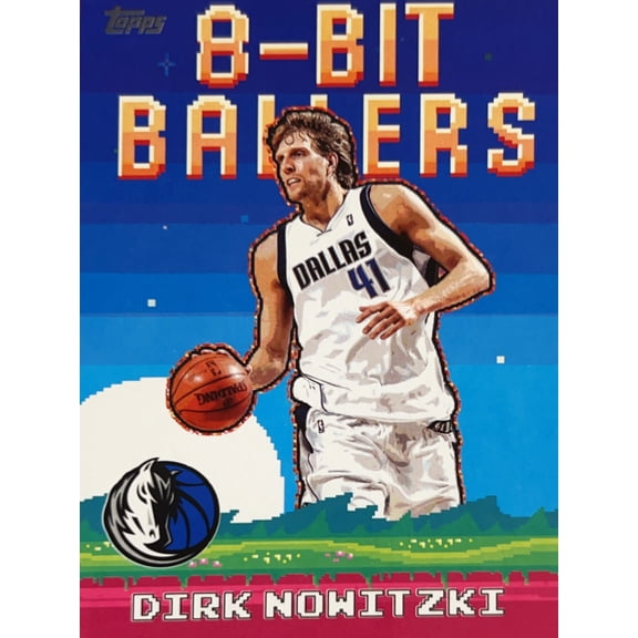 2025 Topps 8-Bit Ballers Dirk Nowitzki #8B-22 Dallas Mavericks NBA Basketball Trading Cards